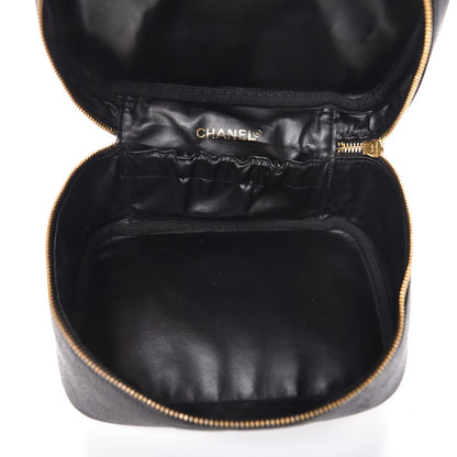 Chanel Caviar Vanity Cosmetic Case Black 5 of 8