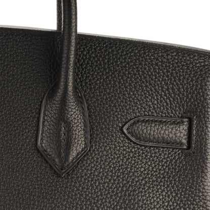 Hermes Taurillon Clemence Birkin 30 Black 7 of 28