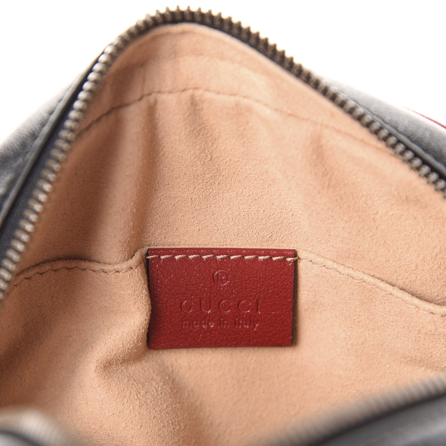 Azalea Calfskin Matelasse Diagonal Torchon GG Marmont Belt Bag 75 30 Black Romantic Cerise