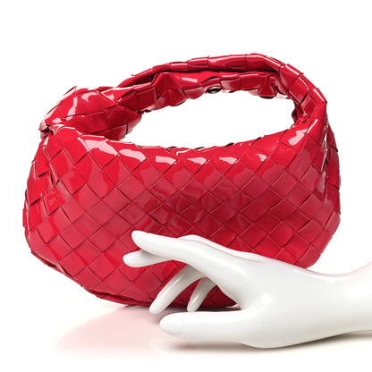 Bottega Veneta Patent Nappa Intrecciato Mini Jodie Candy Stripe 2 of 11