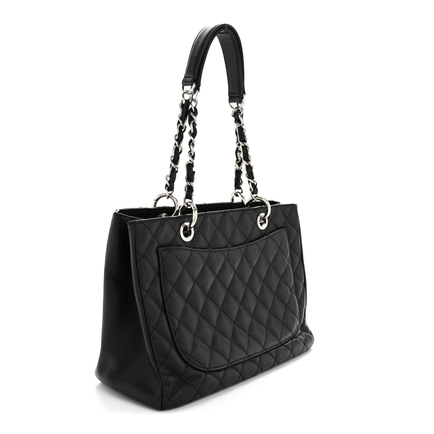 Chanel Caviar Quilted Grand Shopping Tote GST Black 3 of 13