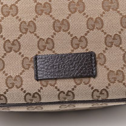Gucci Monogram Dollar Calfskin Waist Pouch Beige Ebony Testa di Moro Marrone Scuro 8 of 8