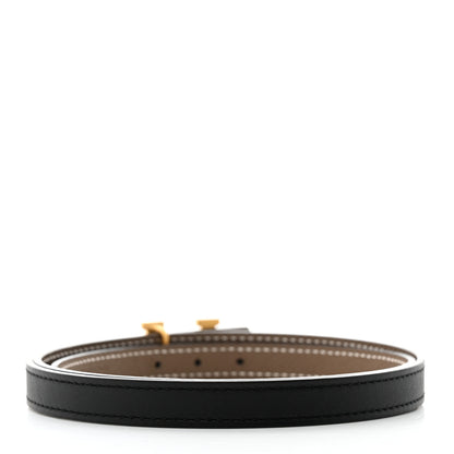Hermes Epsom Swift 13mm H Belt 75 30 Etoupe Black 4 of 11