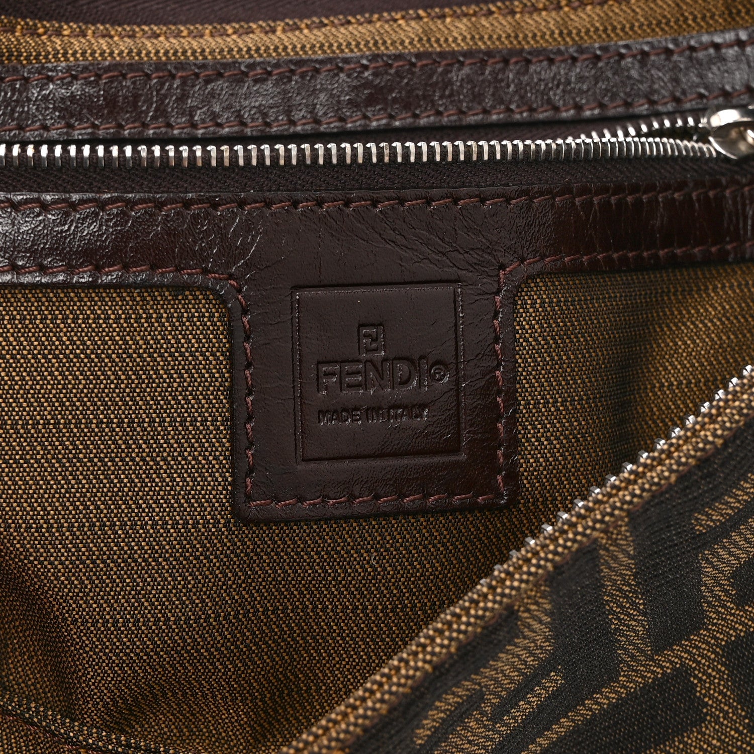 Fendi Zucca Shoulder Bag Tobacco 6 of 10