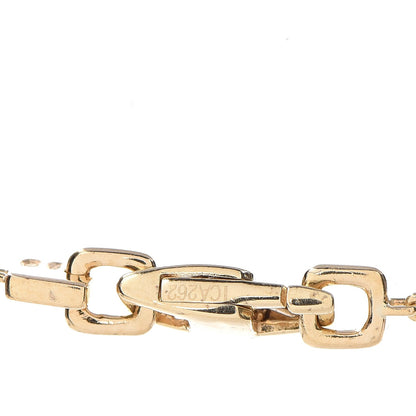 Louis Vuitton 18K Yellow Gold Diamond ID Nameplate Necklace 6 of 7