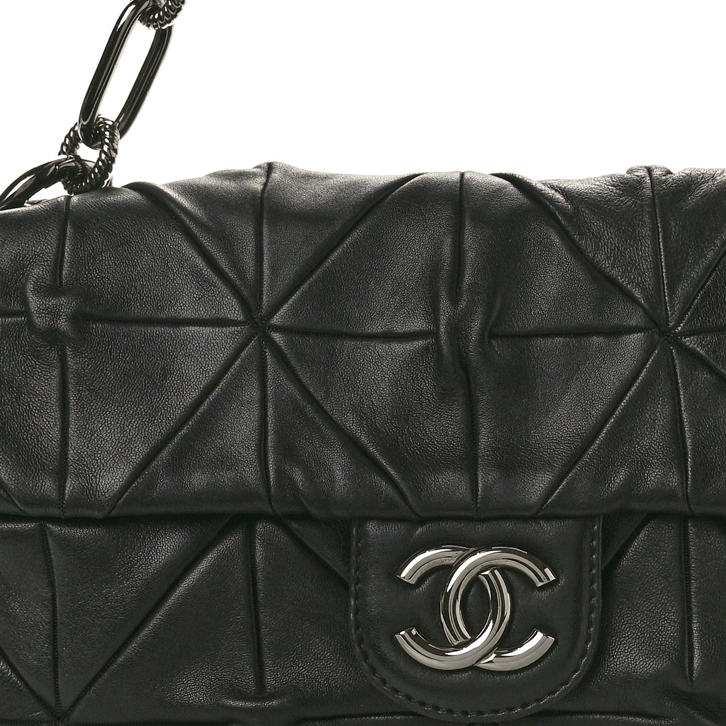 Chanel Lambskin Quilted Soft Squares Origami Flap Black 8 of 10