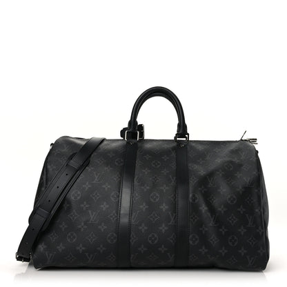 Louis Vuitton Monogram Eclipse Keepall Bandouliere 45 1 of 12