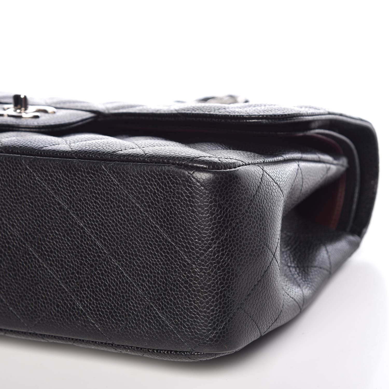 Chanel Caviar Quilted Jumbo Double Flap Black 9 of 13