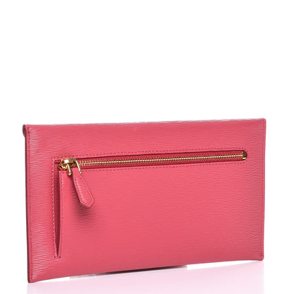 Prada Vitello Move Envelope Wallet Peonia 3 of 8