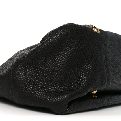 Prada Vitello Daino Pushlock Tote Black 14 of 17
