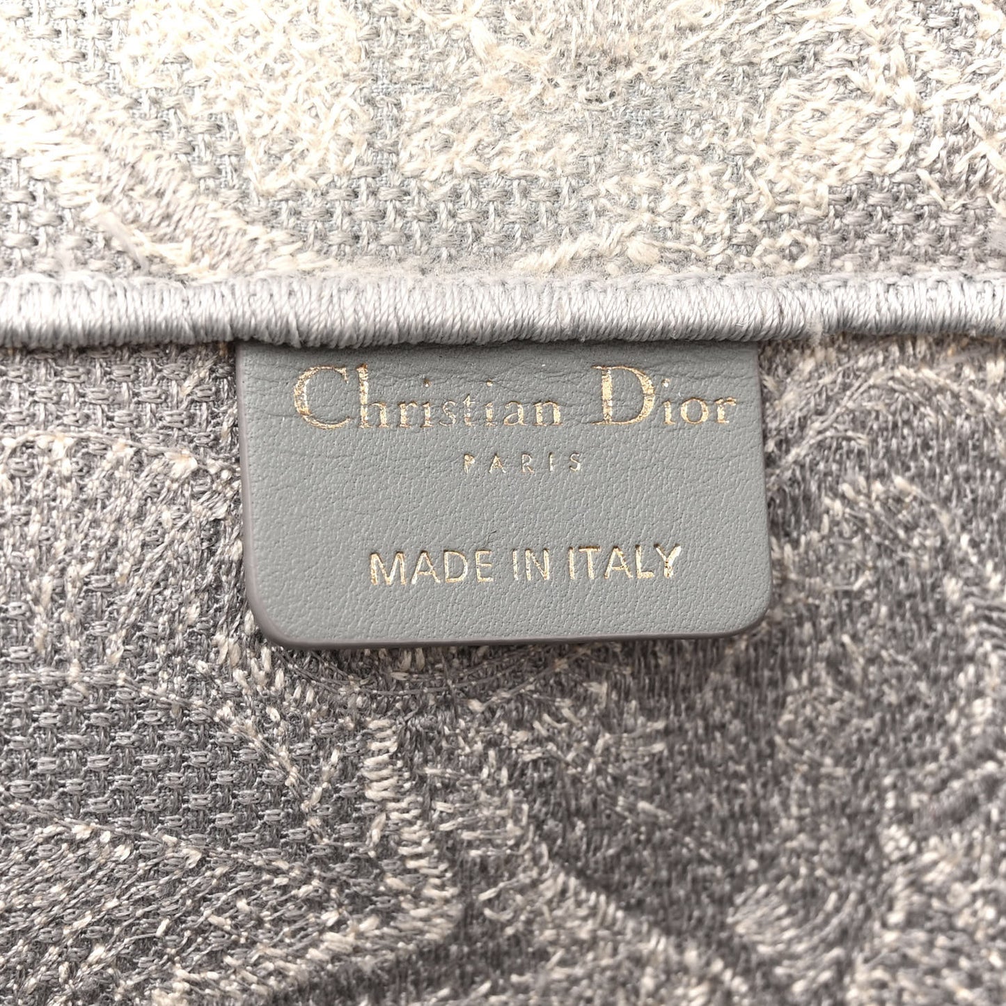 Canvas Embroidered Large Dioriviera Toile De Jouy Book Tote Gray