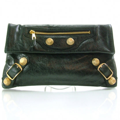 Balenciaga Agneau Giant GGH Envelope Clutch Anthracite 1 of 7