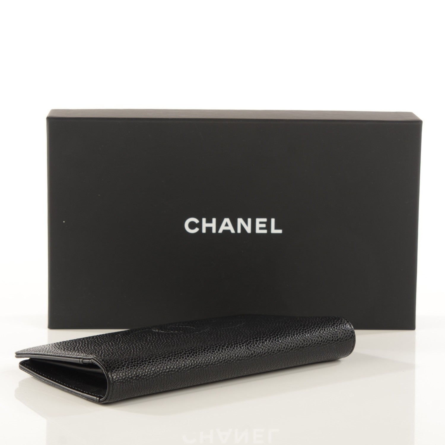 Chanel Caviar Timeless CC Yen Wallet Black 4 of 8