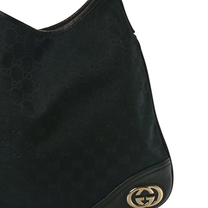 Gucci Monogram Medium New Britt Hobo Black 8 of 10