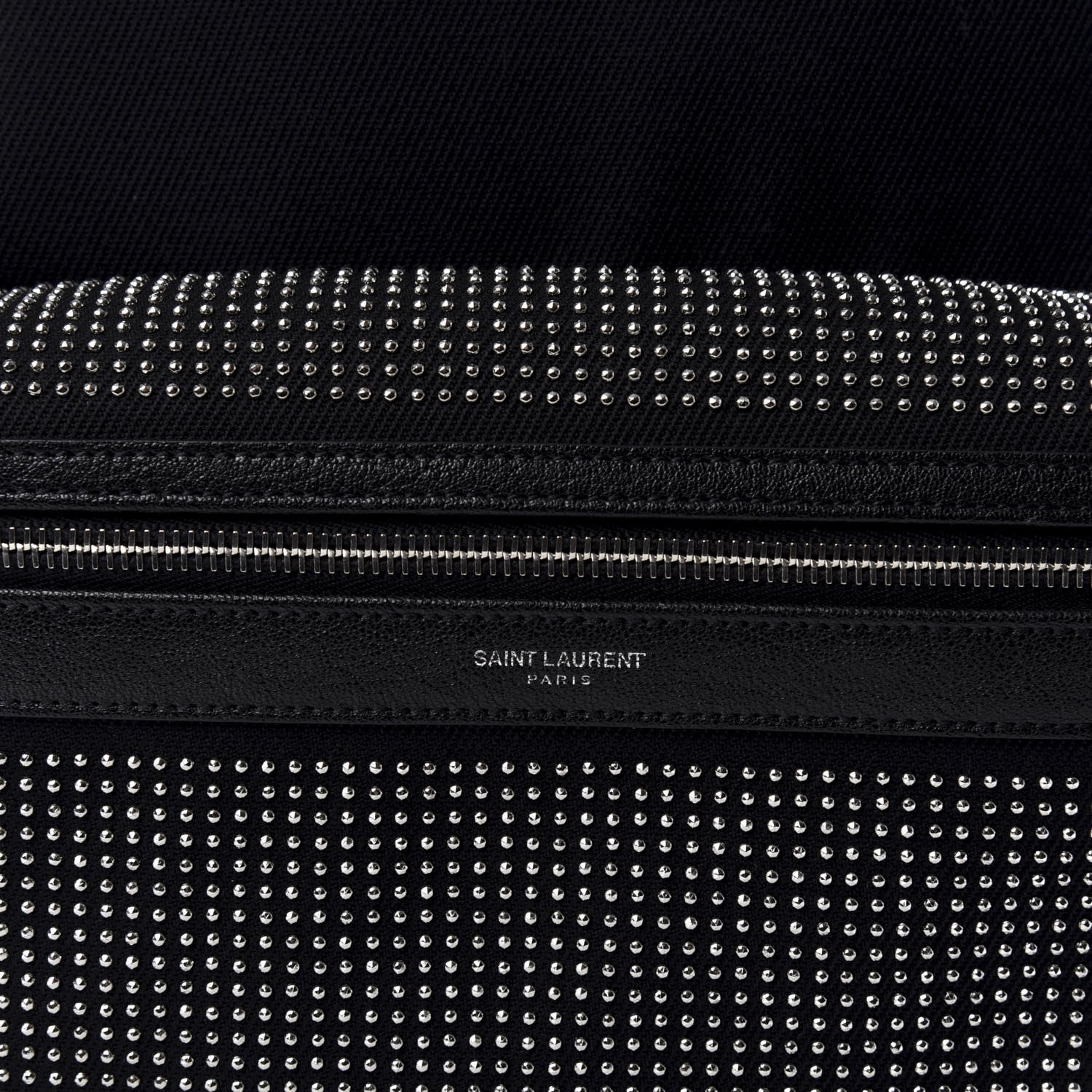 Saint Laurent Canvas City Studded Backpack Black 9 of 9