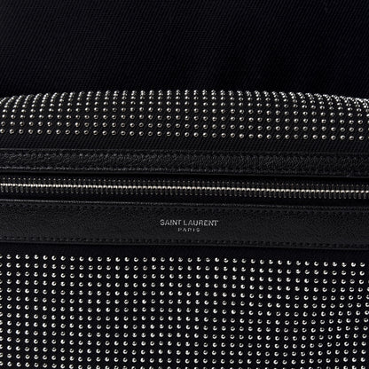 Saint Laurent Canvas City Studded Backpack Black 9 of 9