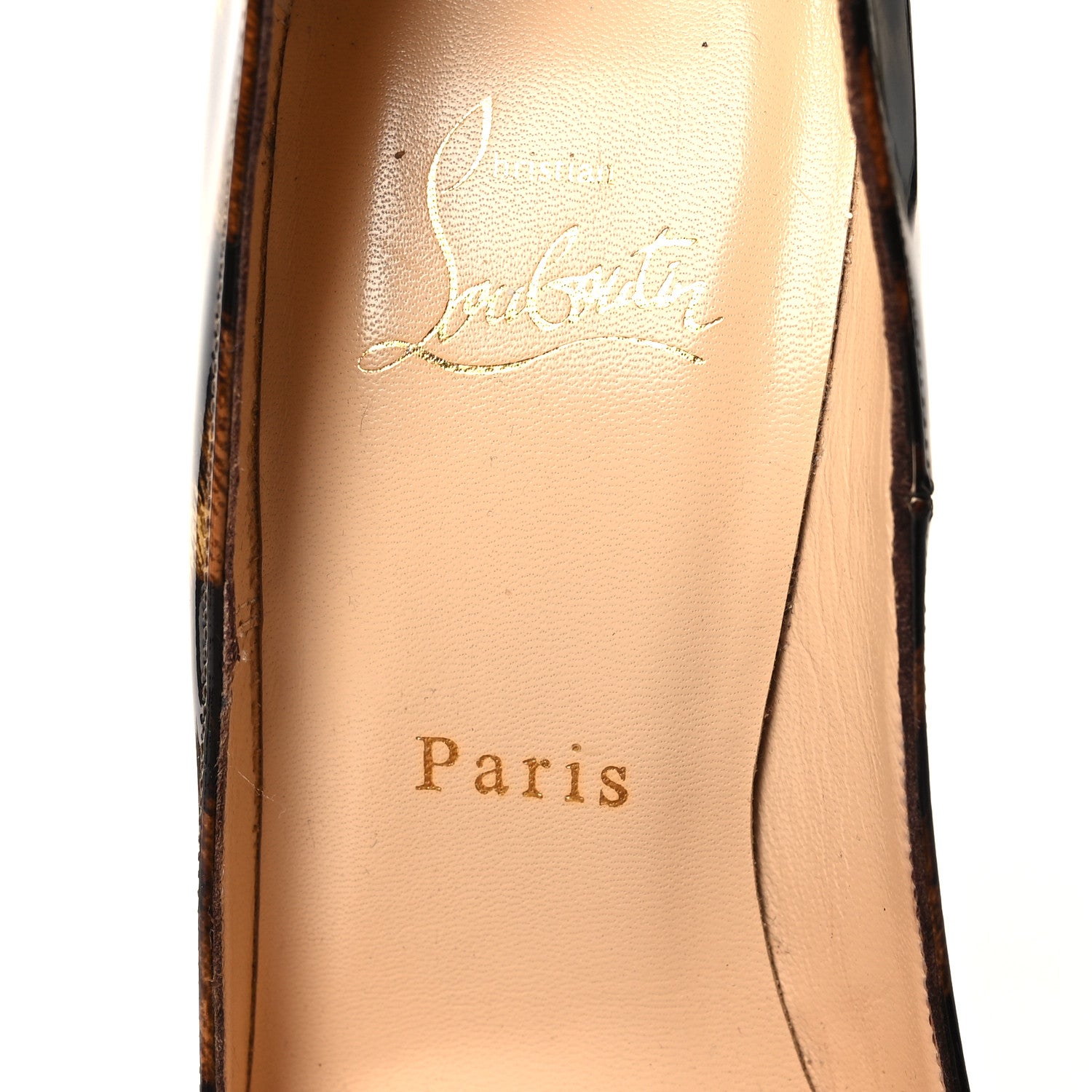 Christian Louboutin Patent Leopardino So Kate 120 Pumps 37 Brown 7 of 8