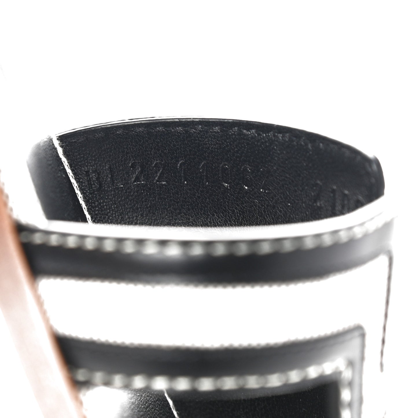 Calfskin Canvas Oran Sandals 36 Black