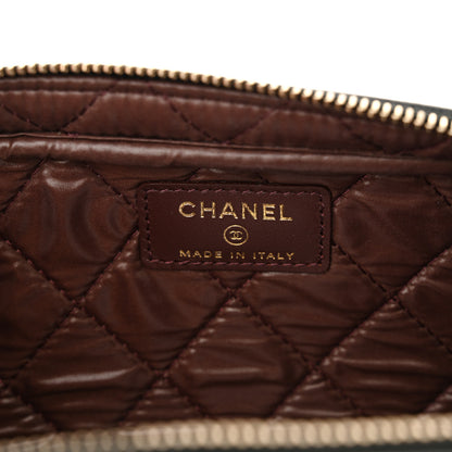 Chanel Caviar Quilted Toiletry Case With Chain Black 6 of 11