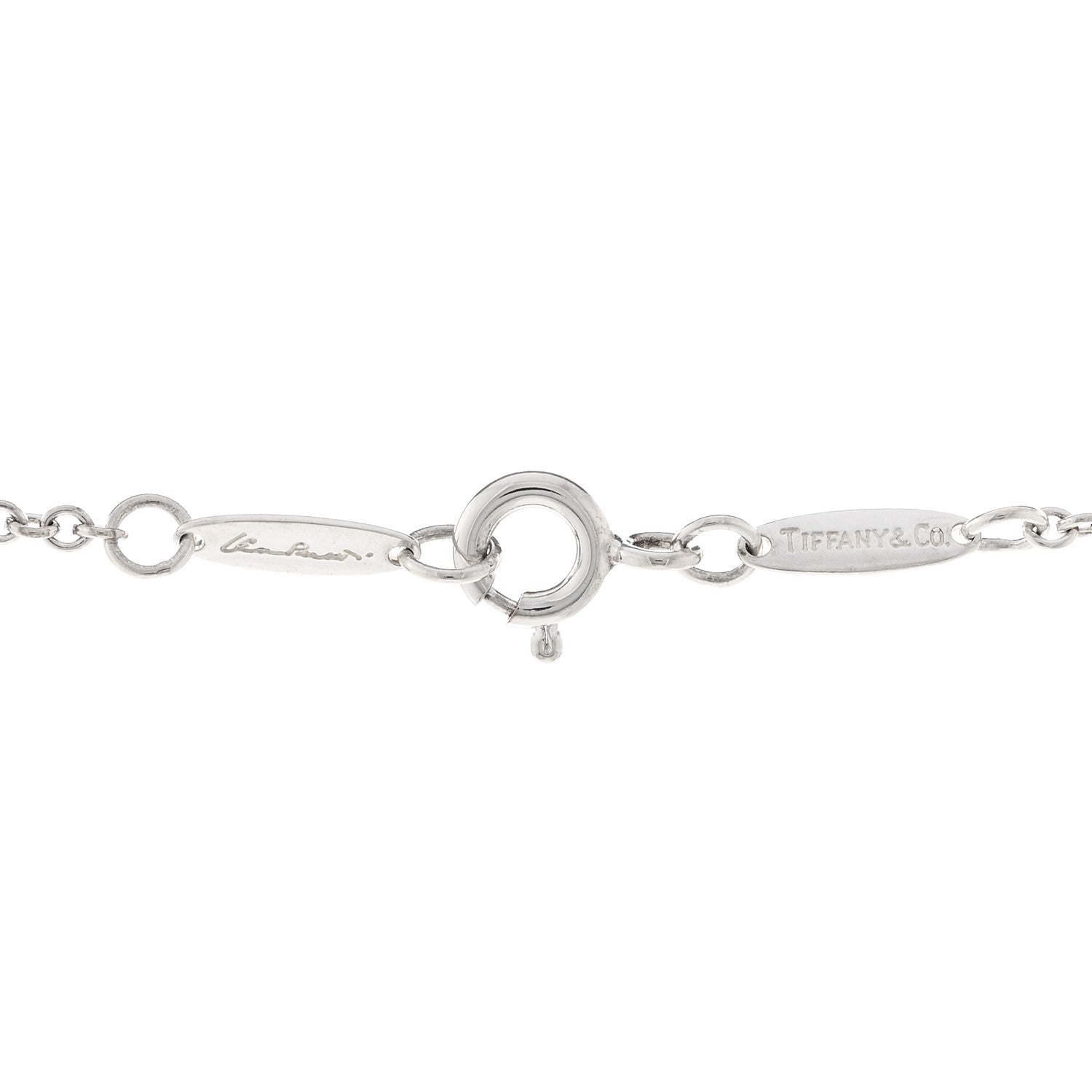 Tiffany Sterling Silver 22mm Elsa Peretti Open Heart Pendant Necklace 5 of 5