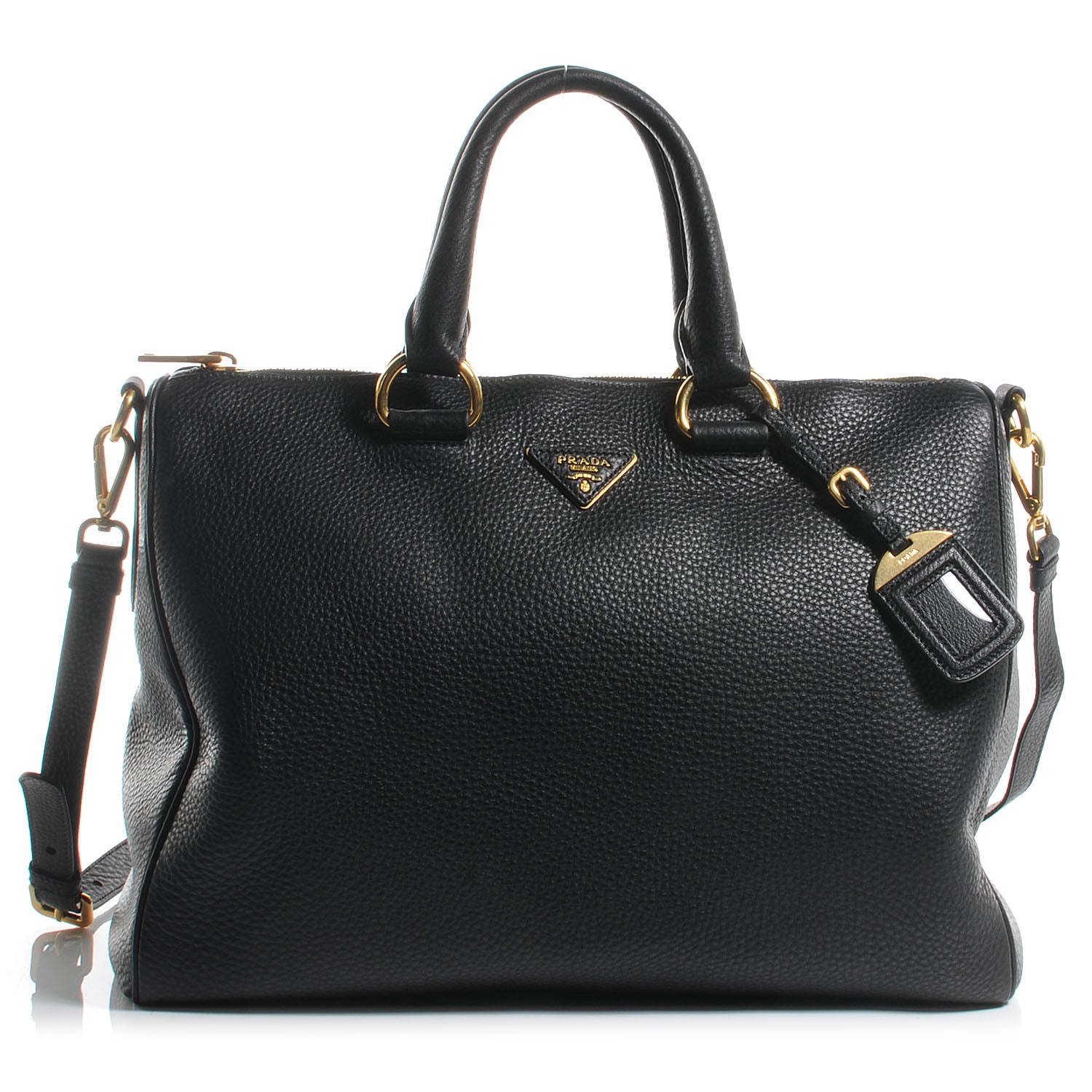 Prada Vitello Daino Shoulder Bag Nero Black 1 of 10