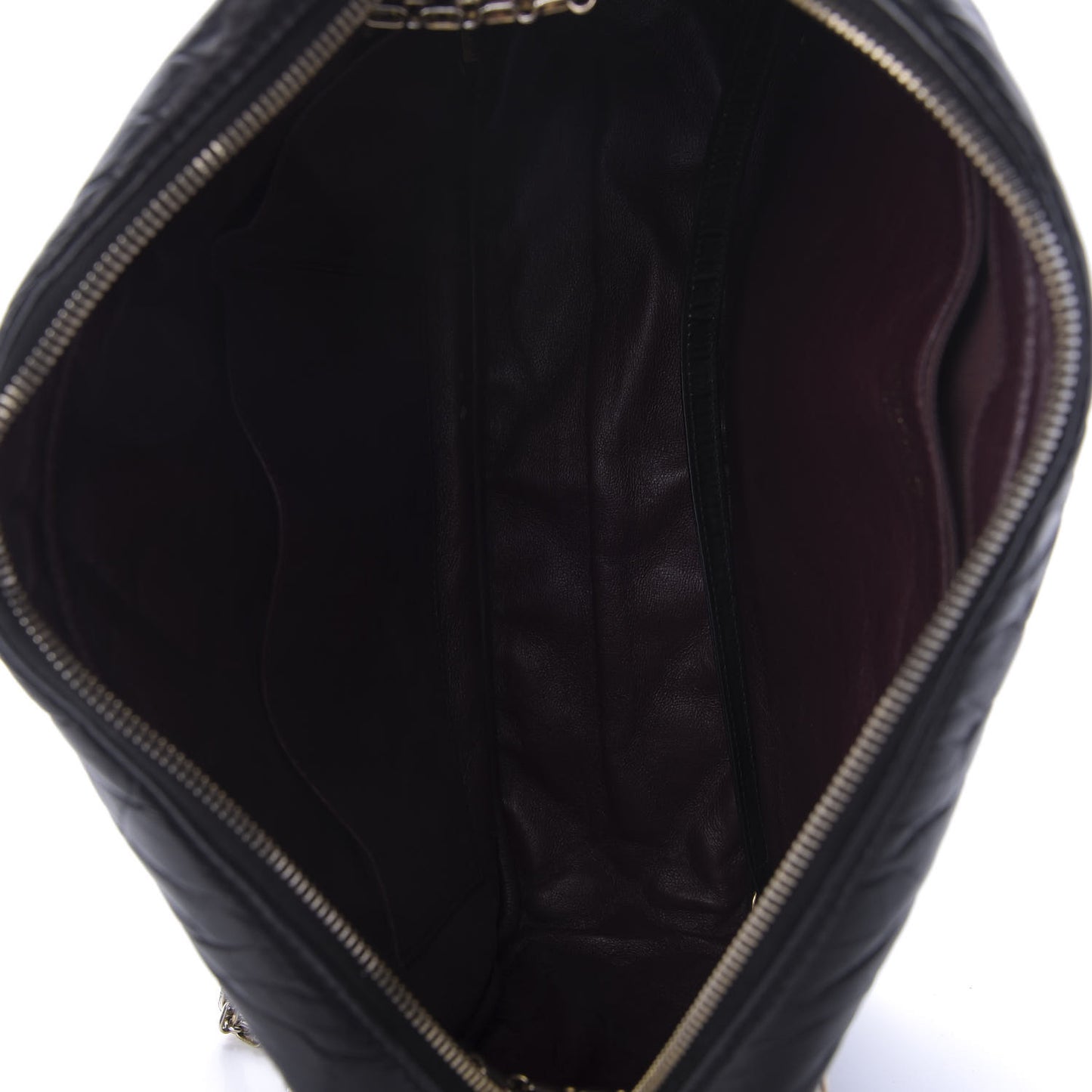 Aged Calfskin Quilted Large Reissue Camera Case Black