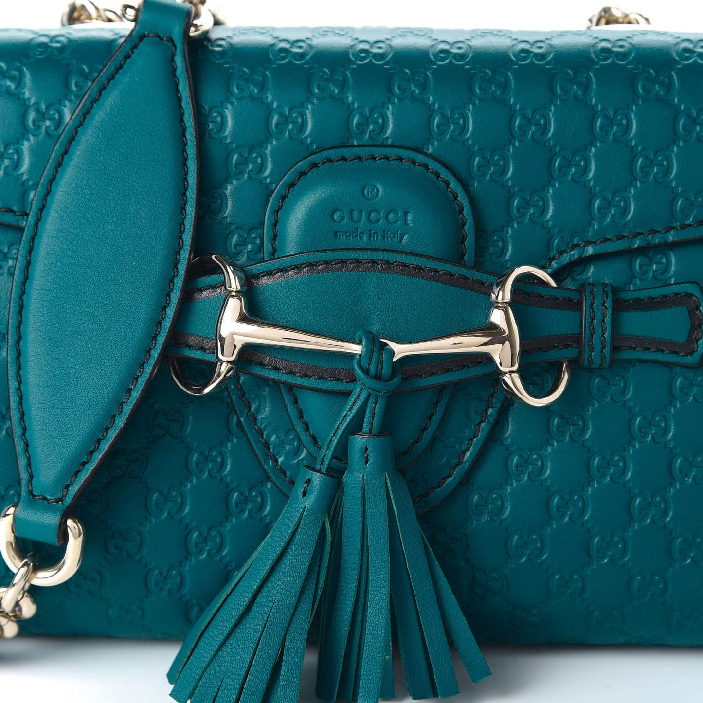 Microguccissima Mini Emily Shoulder Bag Deep Cobalt