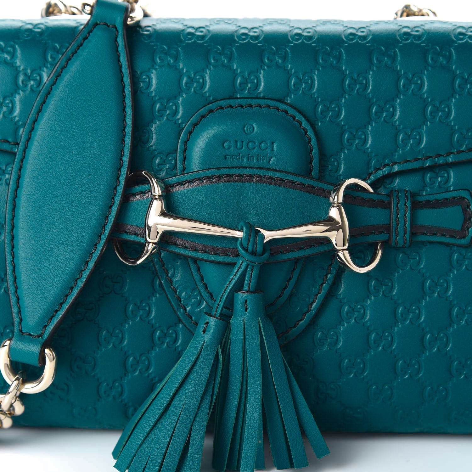 Gucci Microguccissima Mini Emily Shoulder Bag Deep Cobalt 10 of 10