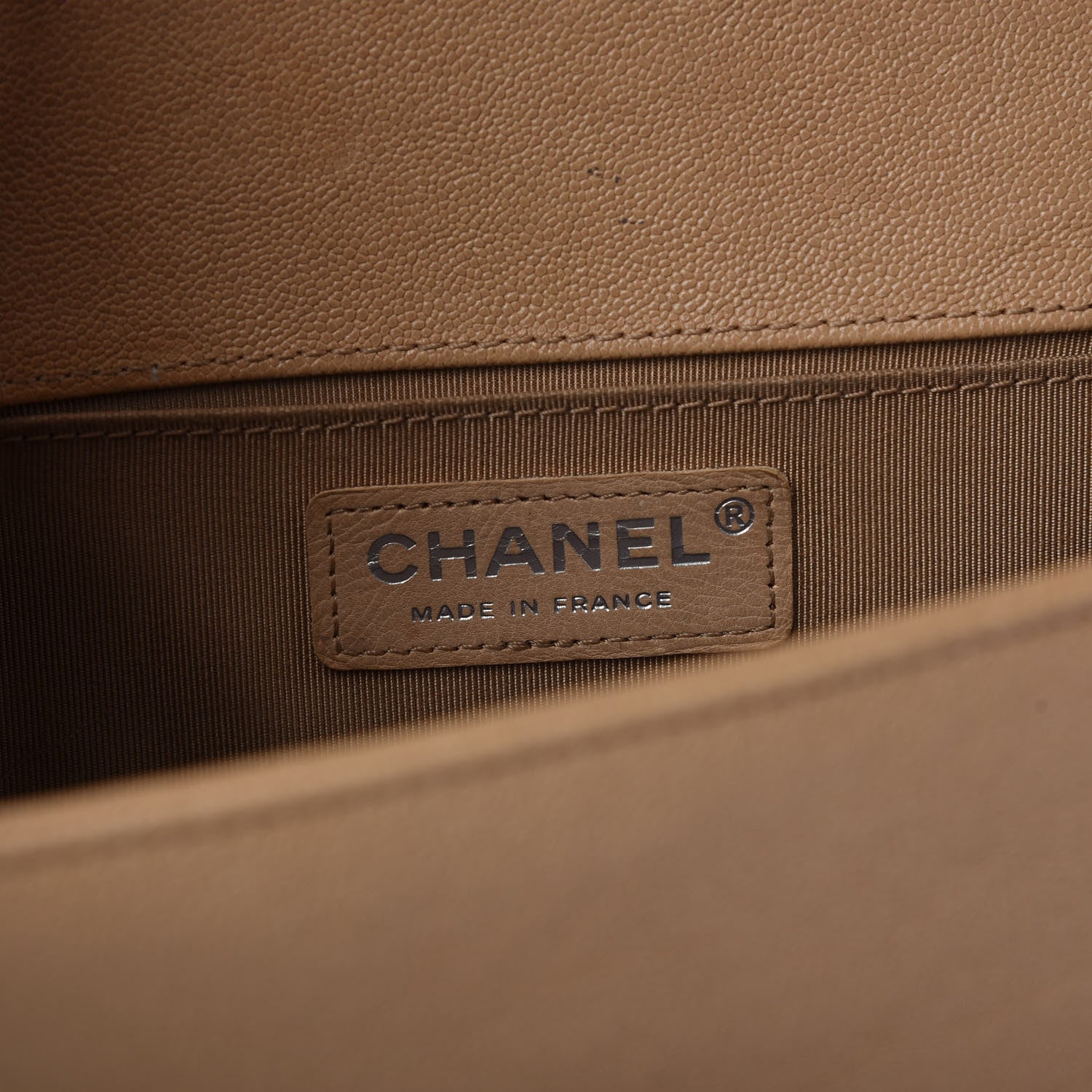 Chanel Caviar Quilted Medium Boy Flap Beige 6 of 12