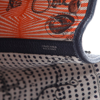 Hermes Negonda Garden Party 36 MM Bleu Indigo Orange Poppy 5 of 14