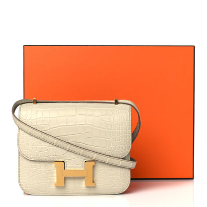 Hermes Matte Alligator Constance 18 Beton 11 of 11