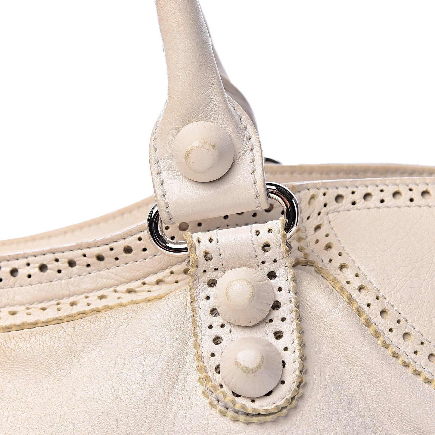 Agneau Giant Brogues Hardware City White Light