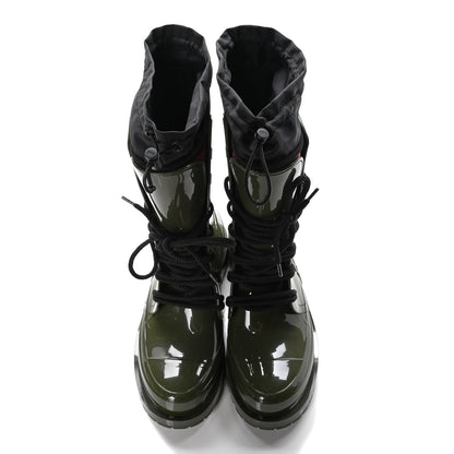 Christian Dior Shiny Rubber Diorcamp Low Boots 38 Military 5 of 12