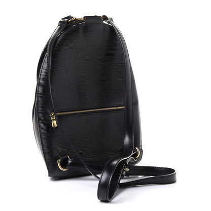 Louis Vuitton Epi Mabillon Backpack Black 3 of 20