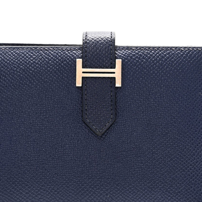Hermes Epsom Bearn Compact Wallet Bleu Saphir 3 of 8