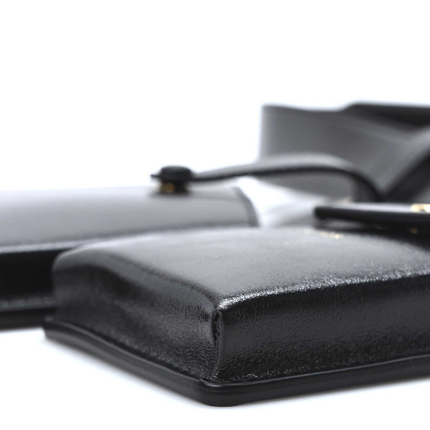 Fendi Vitello Glacier Utility Belt Pouch Black 9 of 10