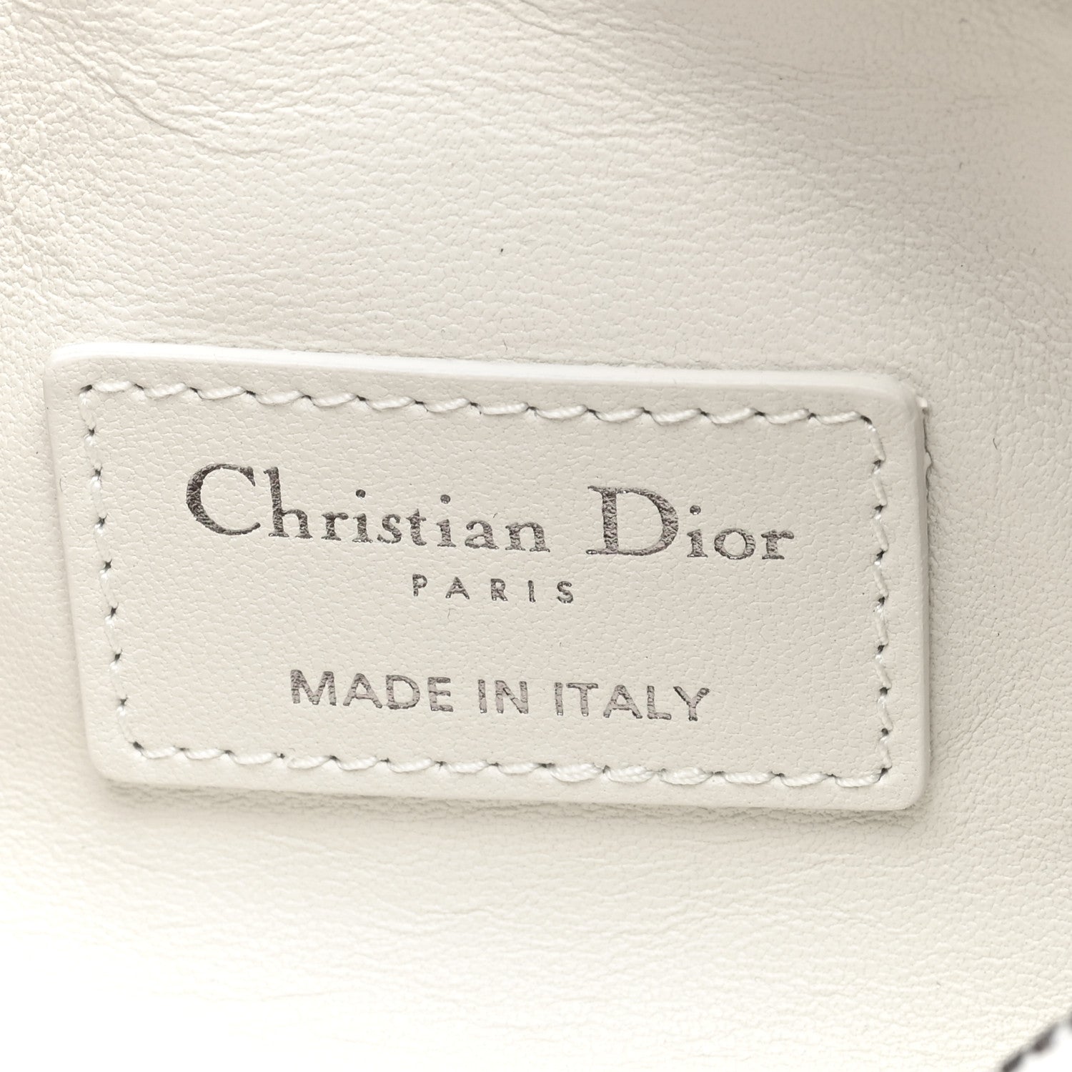 Christian Dior Calfskin Macrocannage Small Diortravel Nomad Pouch Latte 6 of 8