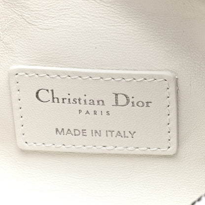 Christian Dior Calfskin Macrocannage Small Diortravel Nomad Pouch Latte 6 of 8