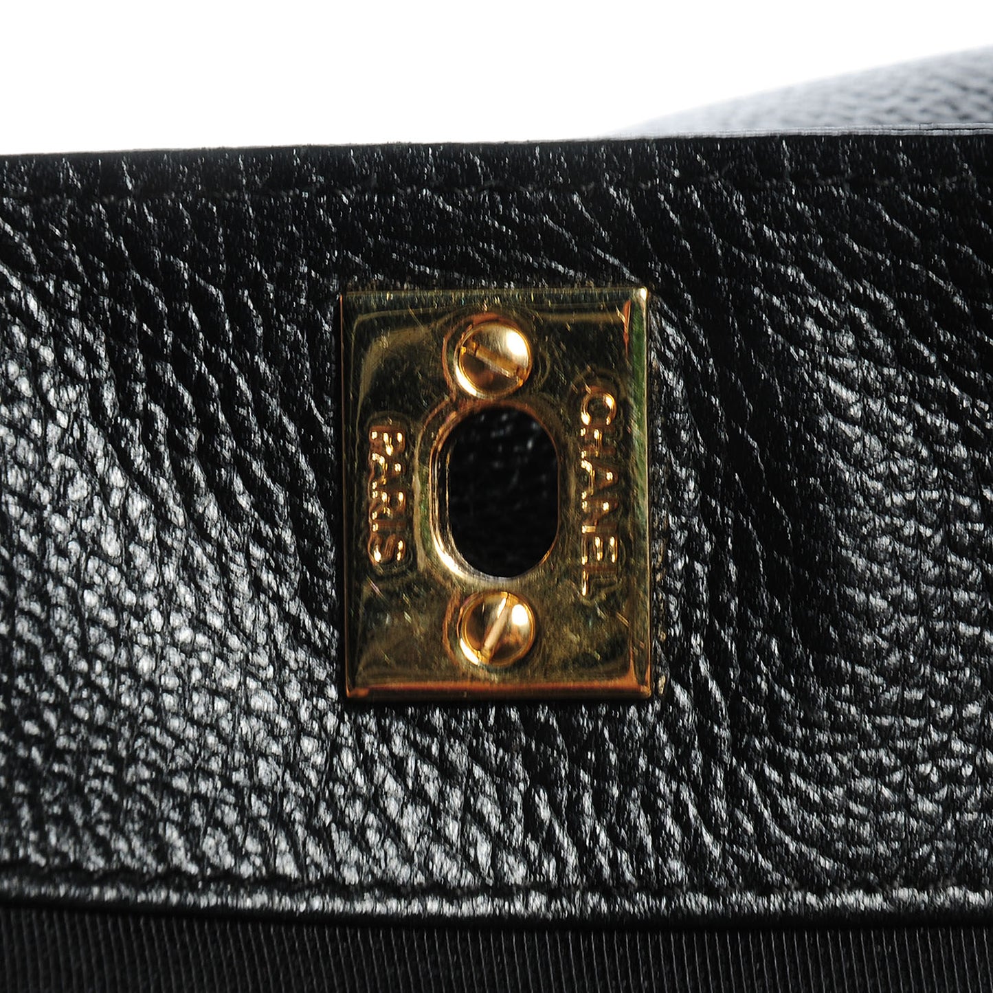 Calfskin Cerf Shopper Tote Black