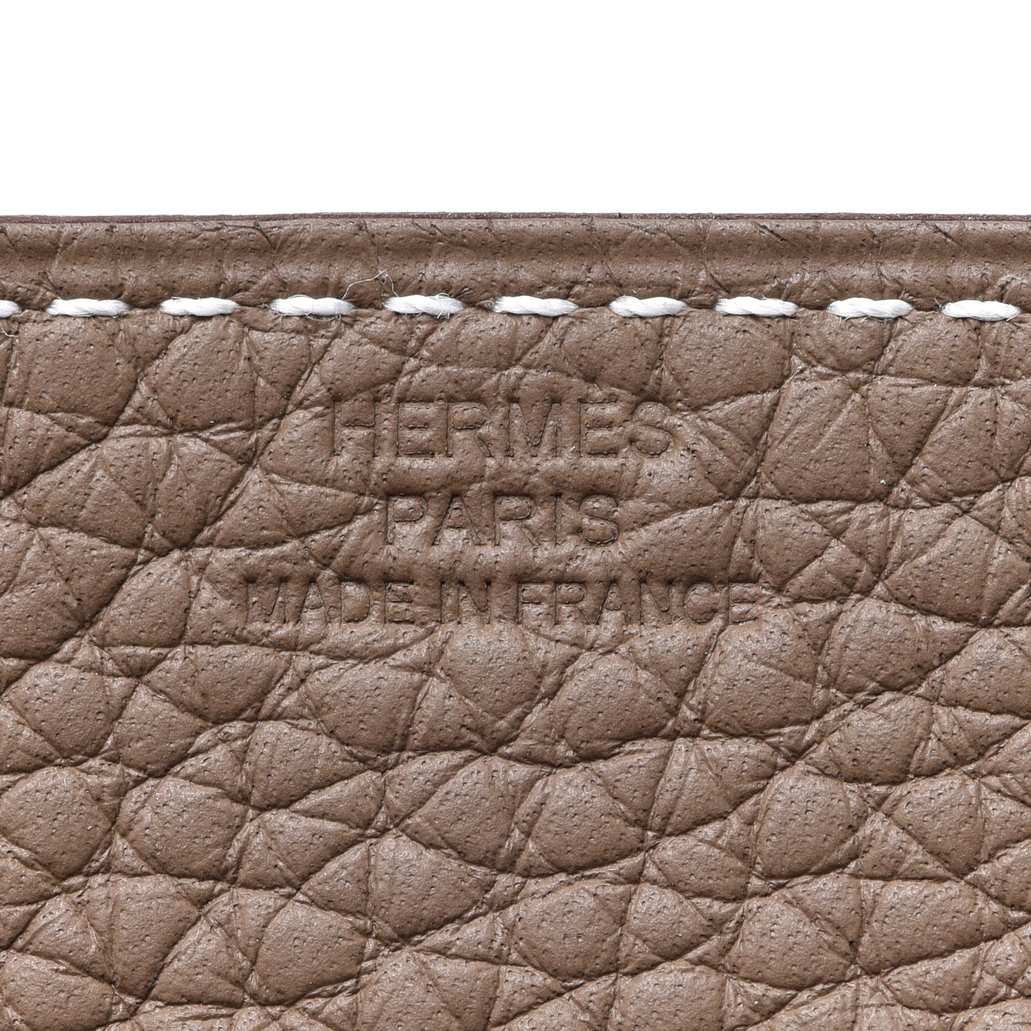 Hermes Taurillon Clemence Mini Mises et Relances Change Tray Etoupe 6 of 8