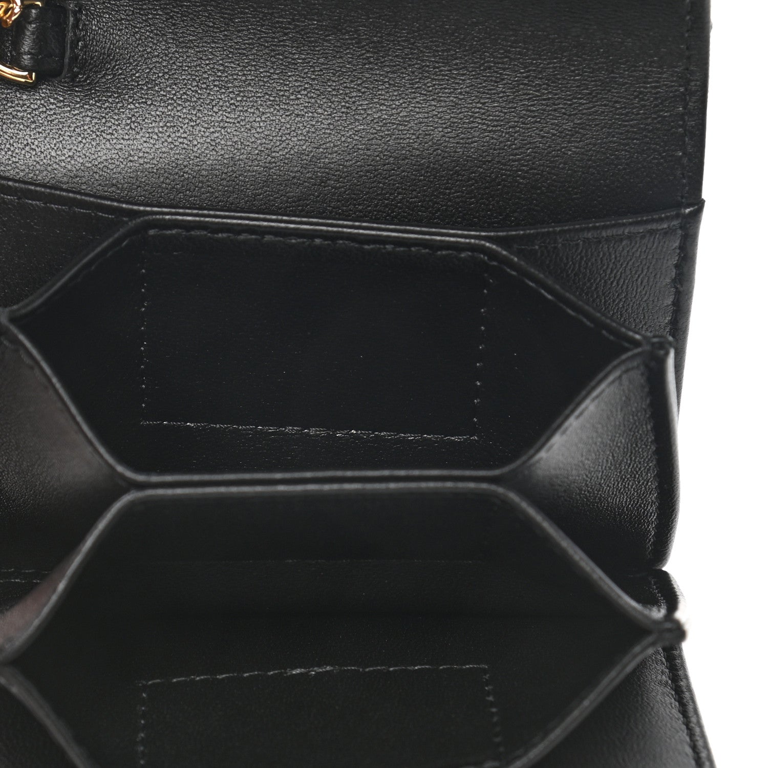 Chanel Lambskin Quilted Flap Card Holder With Cuff Black 6 of 12