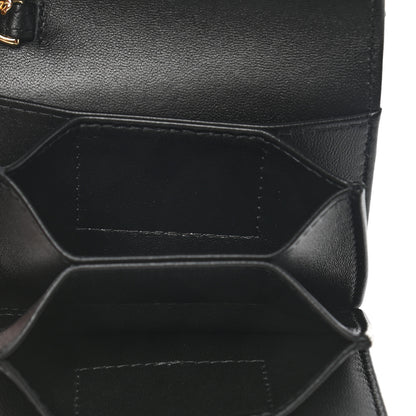 Chanel Lambskin Quilted Flap Card Holder With Cuff Black 6 of 12