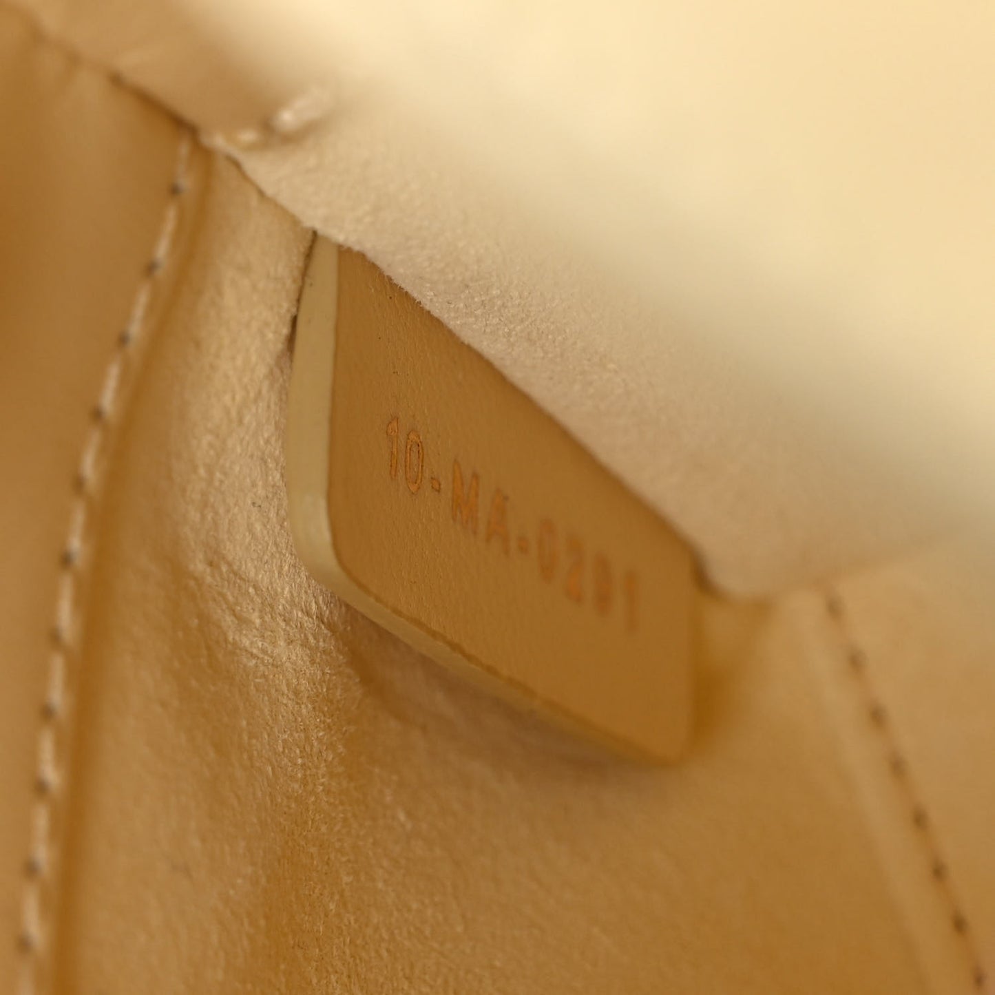 Lambskin Cannage Micro Lady Dior Soft Yellow