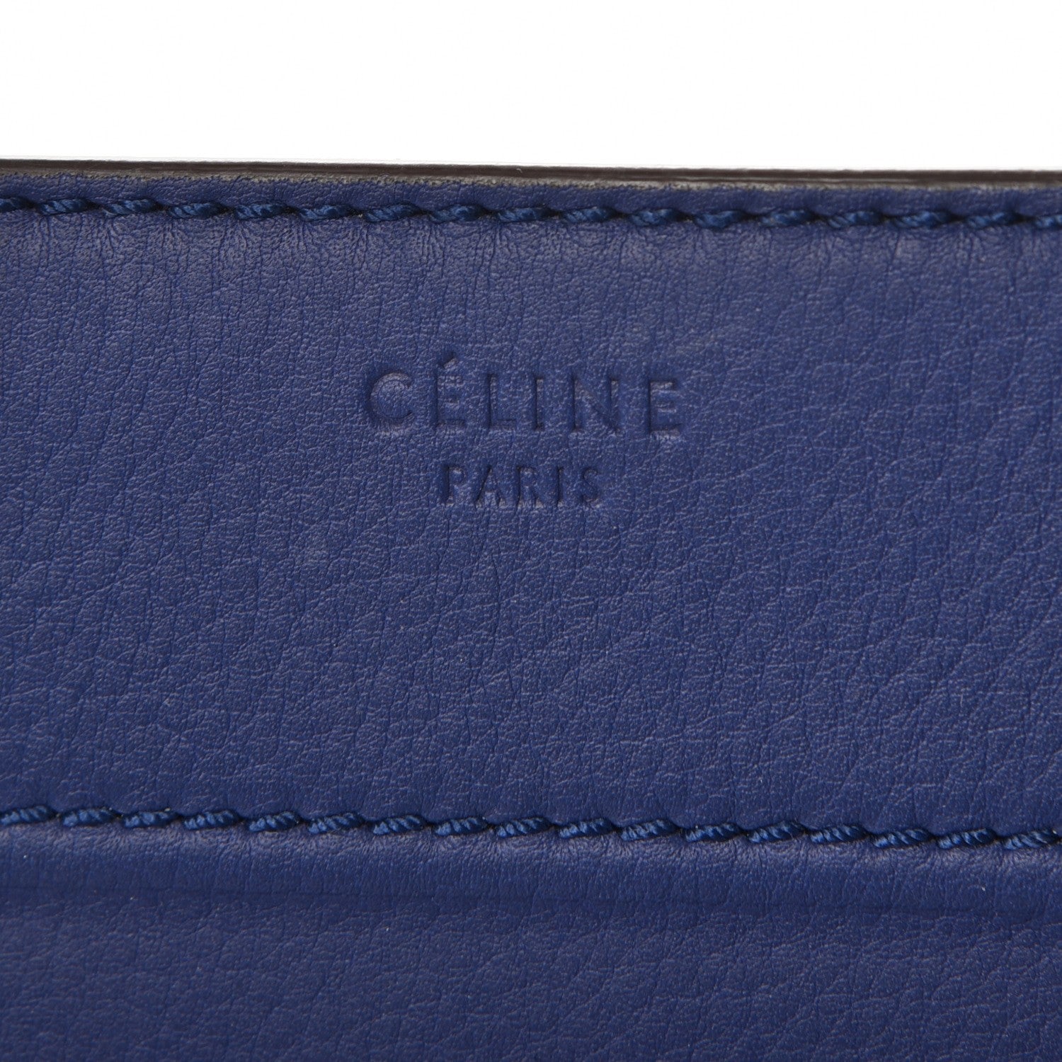 Celine Supple Calfskin Medium Phantom Luggage Royal Blue 6 of 11