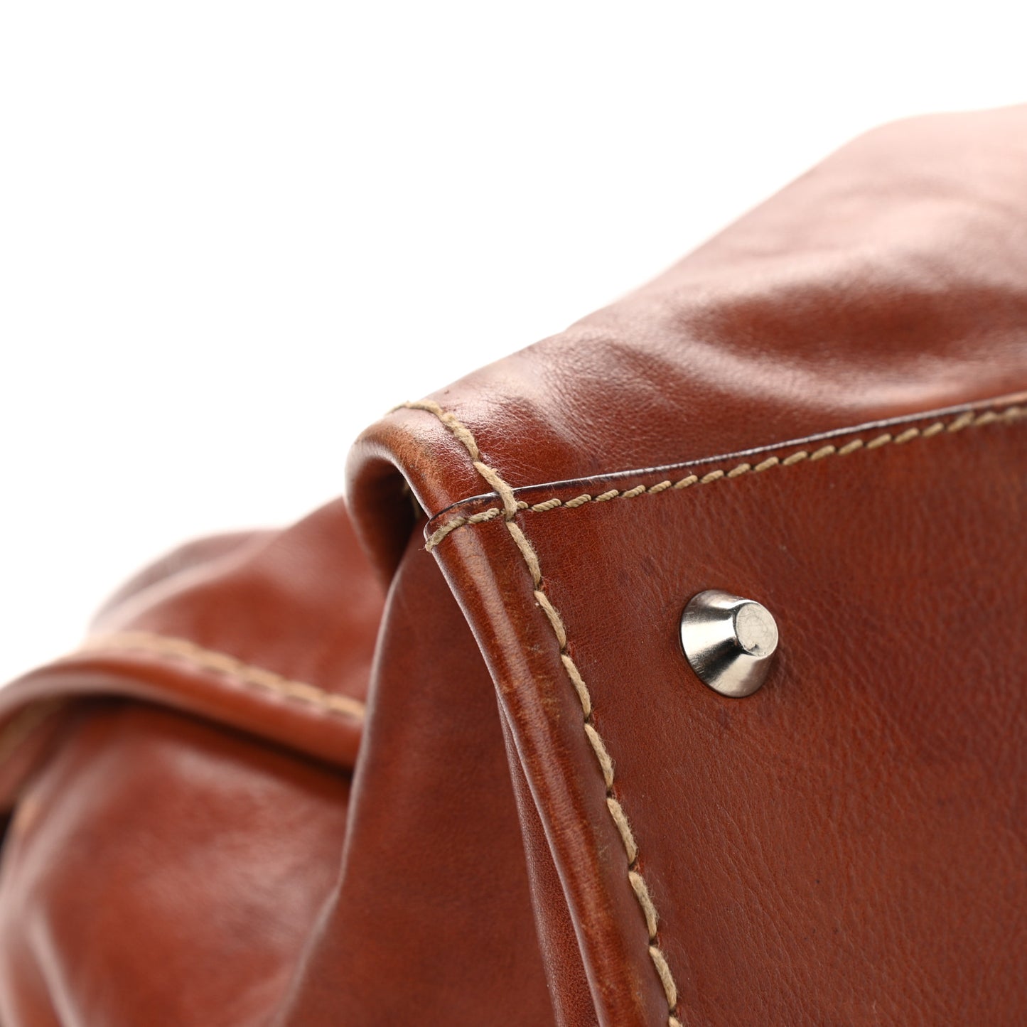 Calfskin Edith Satchel Ecureil Brown