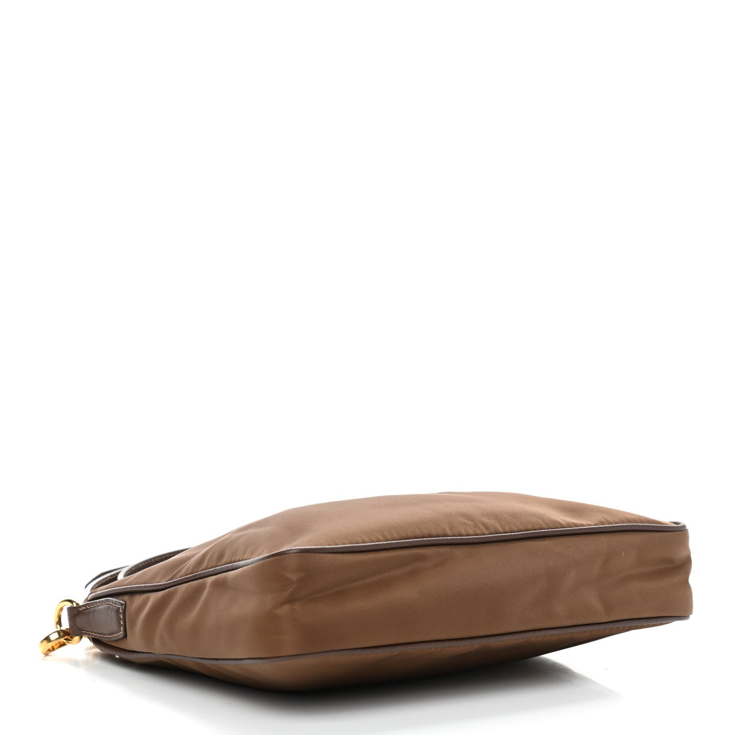 Prada Nylon Vela Saffiano Flat Flap Messenger Bag Corinto 4 of 9