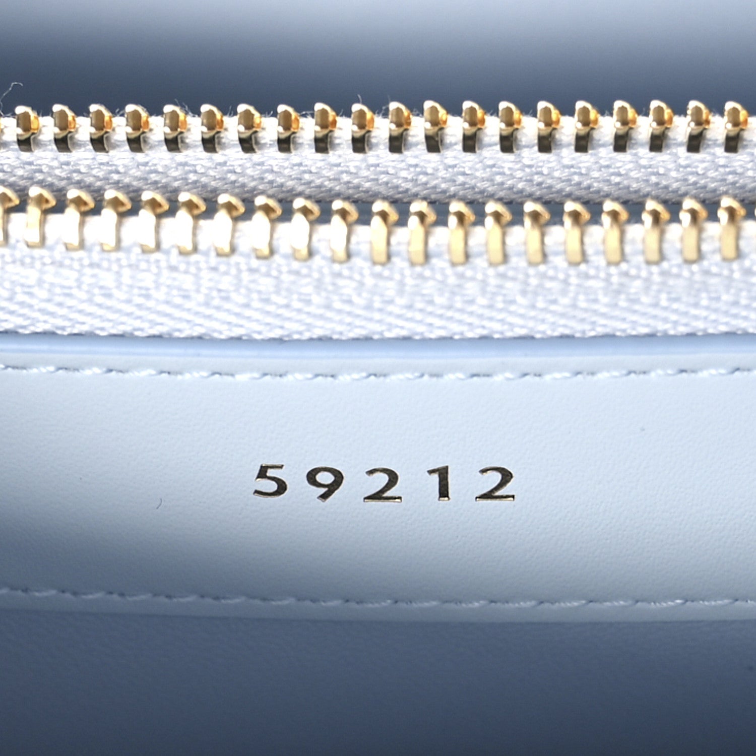 Celine Satinated Calfskin Mini 16 Top Handle Bag Pale Blue 7 of 13