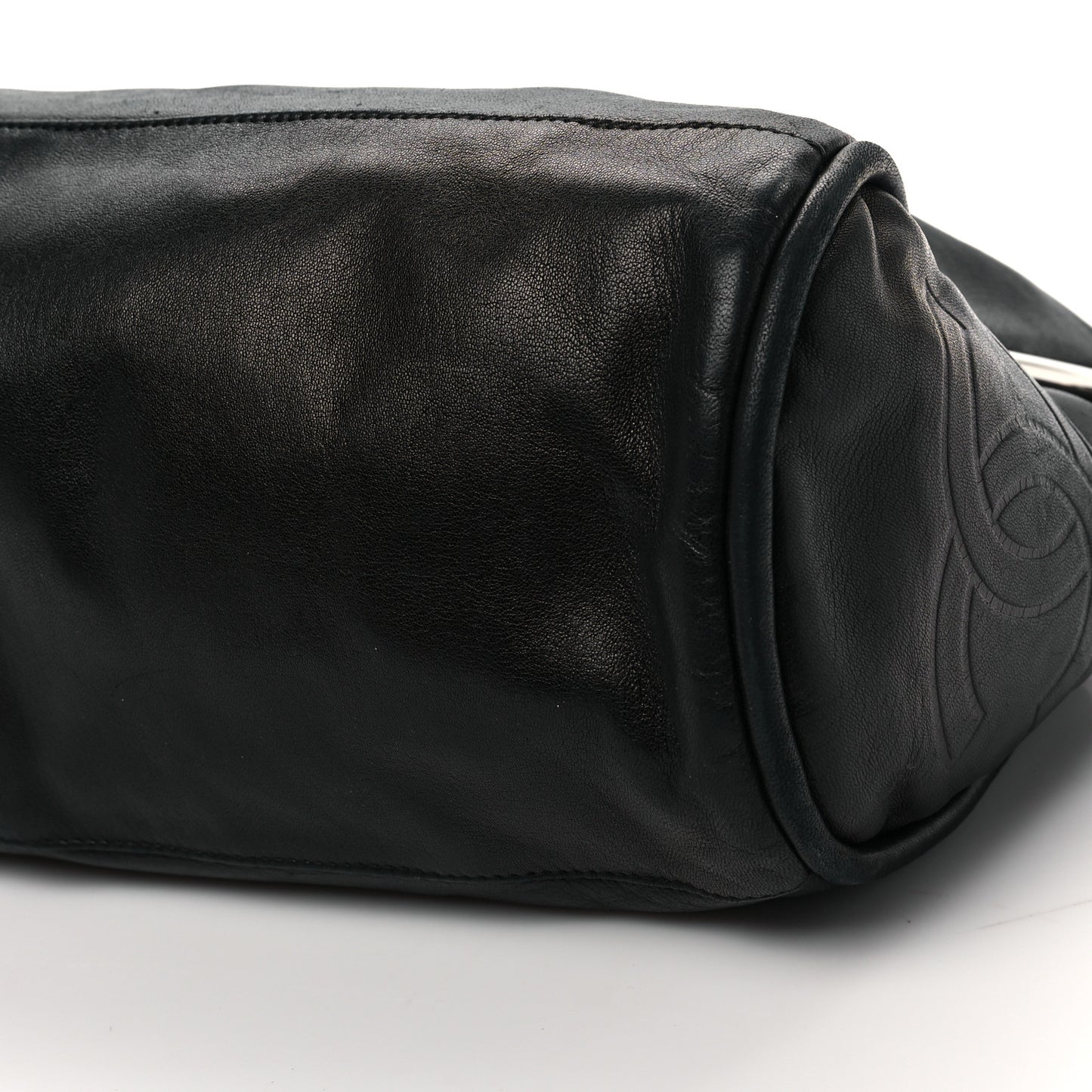 Lambskin Large Ultimate Soft Tote Black