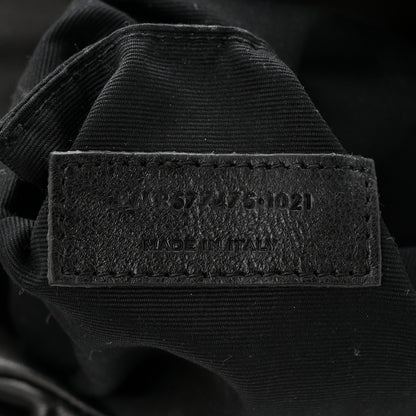 Saint Laurent Lambskin Quilted Monogram Monochrome Medium Loulou Puffer Chain Satchel Black 7 of 11