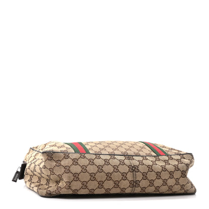 Gucci Monogram Web Carry On Tote Dark Brown 4 of 10